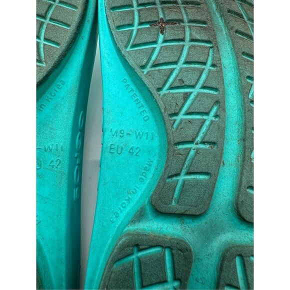 OOFOS OOriginal Impact Absorption Recovery Sandals Teal M9-W11 - Picture 6 of 6